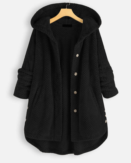 Hooded two-sided velvet hoodie