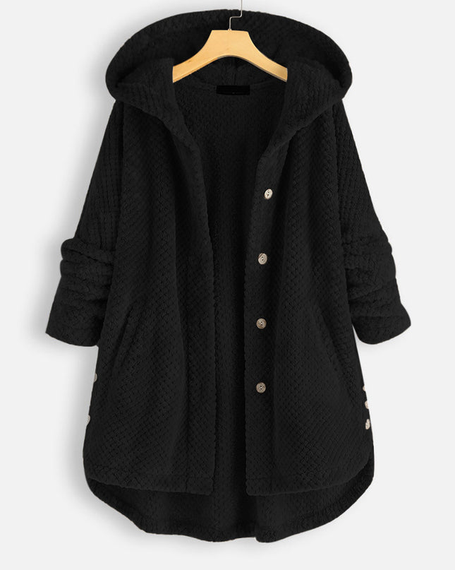 Hooded two-sided velvet hoodie