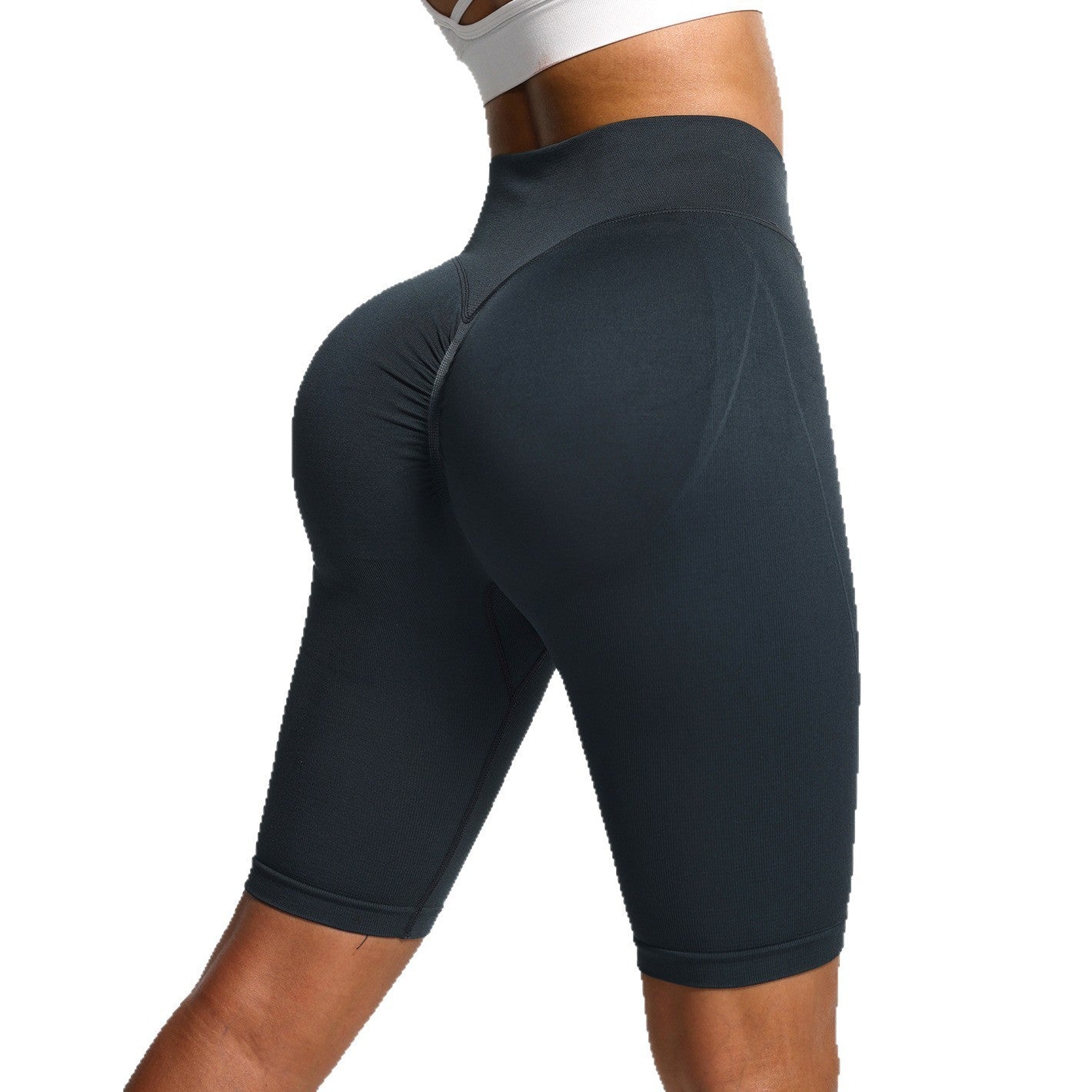 Cross Waist Peach Hip Shorts