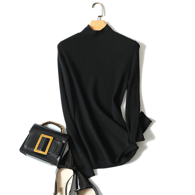 Women's classic half high collar commuting fit