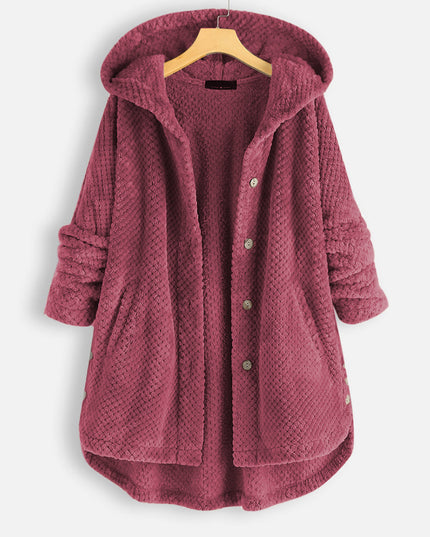 Hooded two-sided velvet hoodie