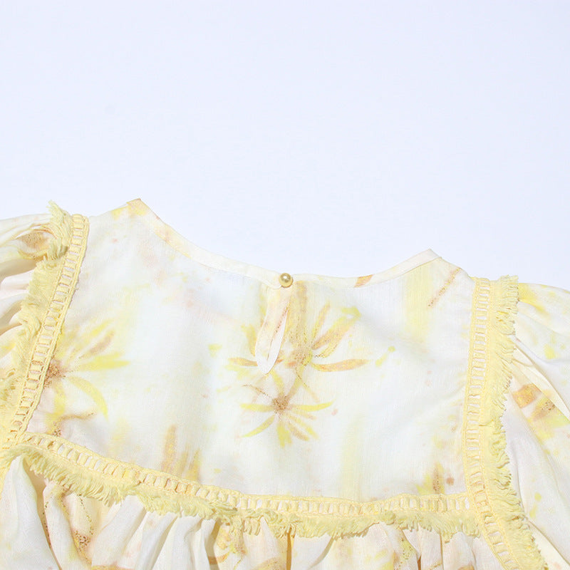 Fashion Ruffles Skirt Suit