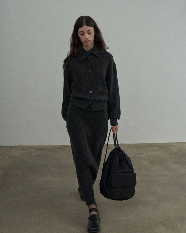 Full Wool Soft Glutinous Warm Turn Turtleneck Pullover