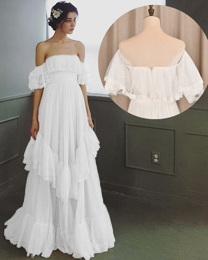 Women's Fashion Polka Dot Wedding Dresses