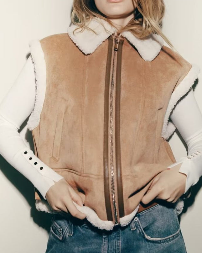 Street Fashion Fur Vest Coat