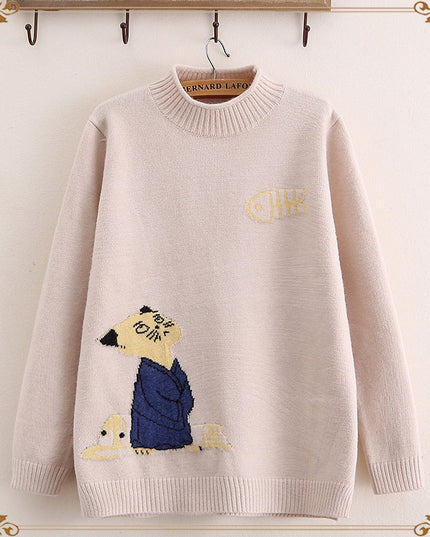 Autumn and winter thick knitted bottoming shirt