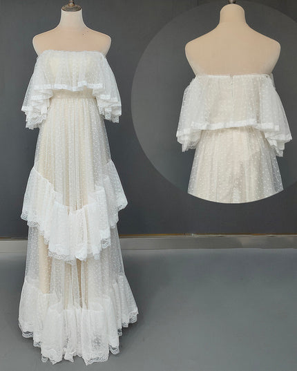 Women's Fashion Polka Dot Wedding Dresses