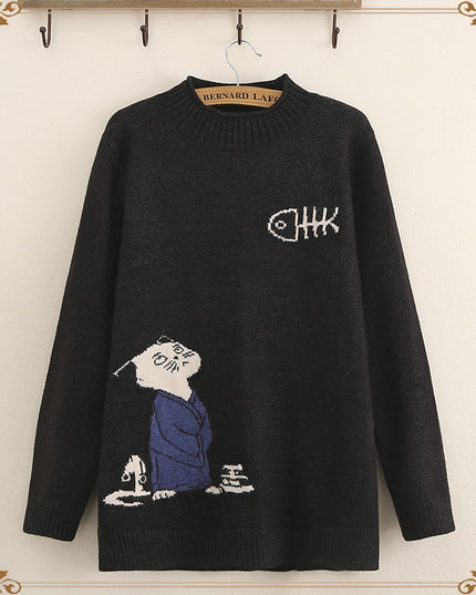 Autumn and winter thick knitted bottoming shirt