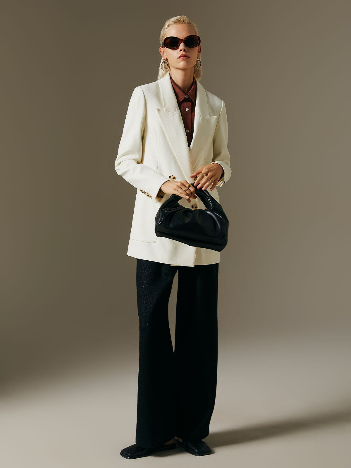 Fashion Simple Wool Suit Jacket Tops