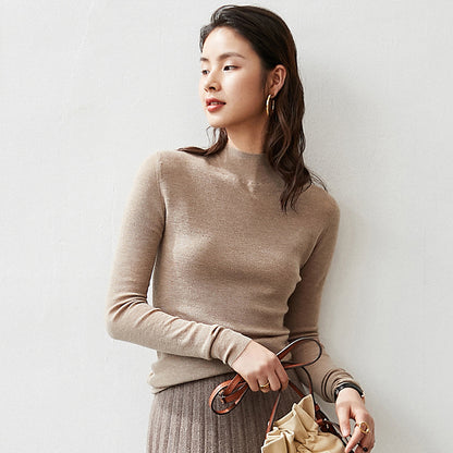 Women's classic half high collar commuting fit