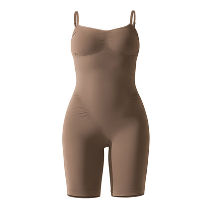 High Elastic Jumpsuit Shorts Sports Running Fitness