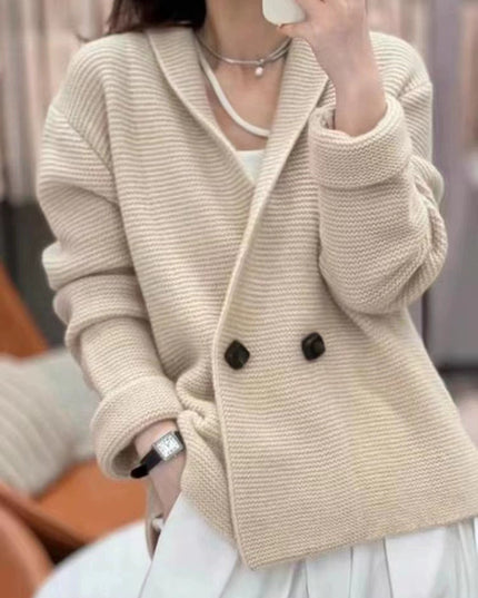 Women's Knitted Wool Cardigan Autumn And Winter Sweater