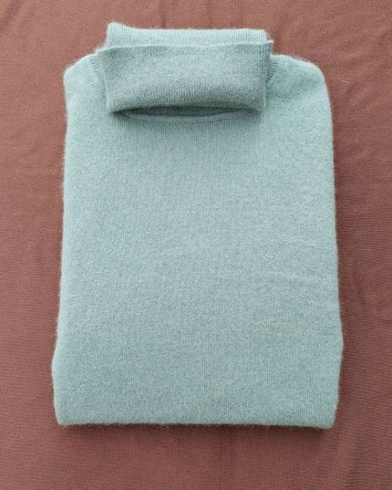 Cashmere Sweater High Lapel Knitted Pullover Bottoming Shirt