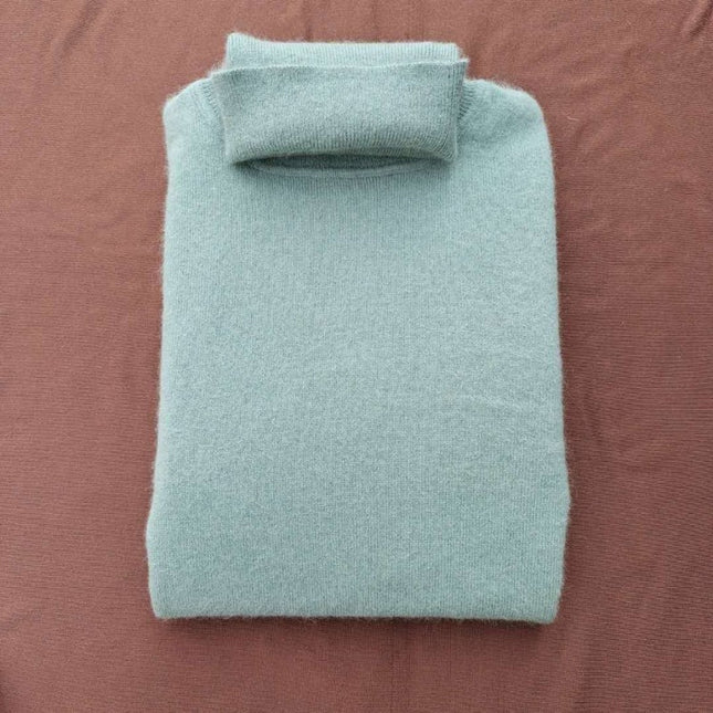 Cashmere Sweater High Lapel Knitted Pullover Bottoming Shirt