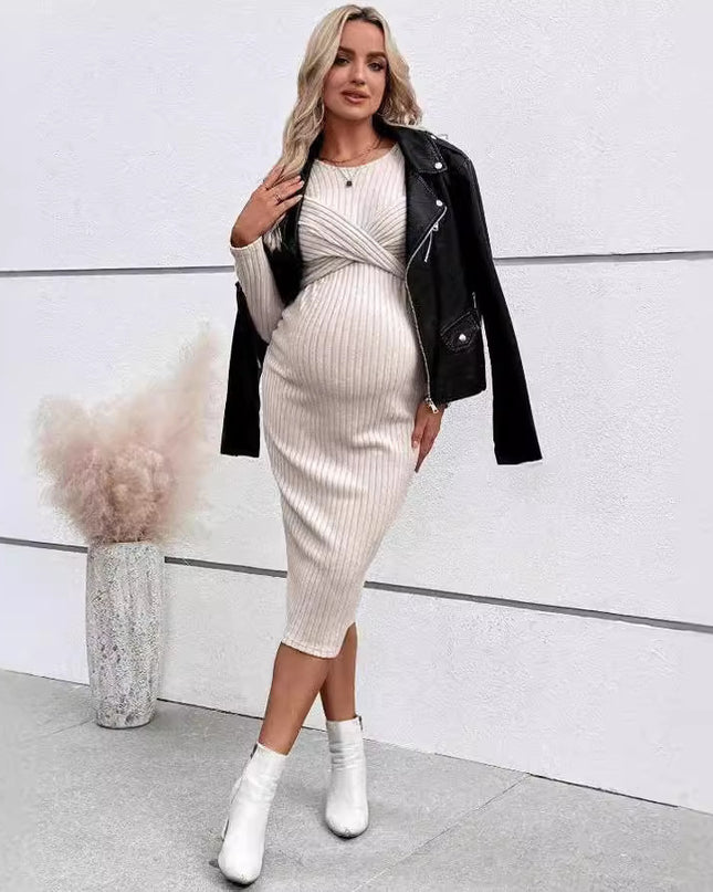 Long Sleeve Pregnant Women Dress