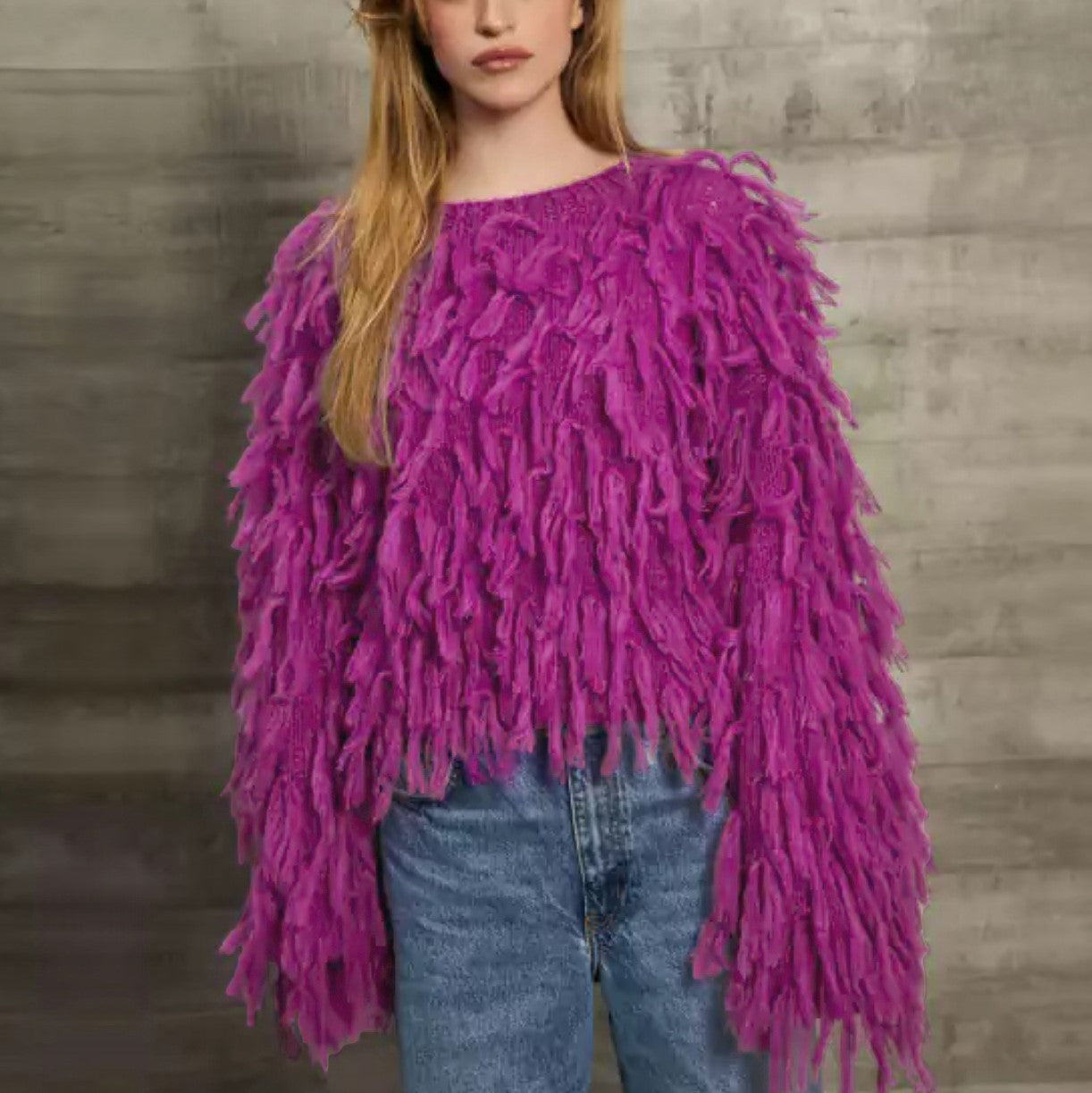 Loose-fitting Tassel Fashion Casual Top Sweater