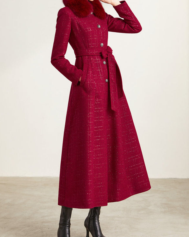Temperament Slim Slim Medium-length To Ankle Cape Coat