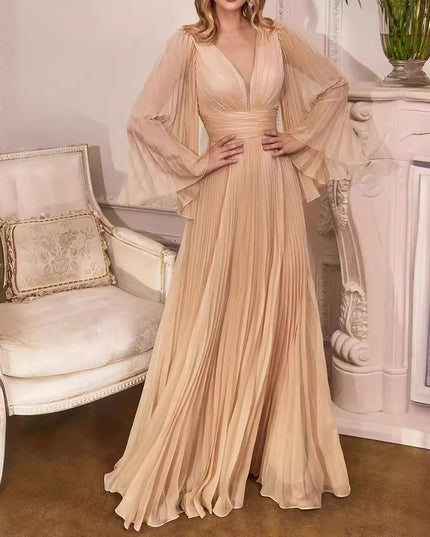 Women's Plus Size V-neck Dress Banquet