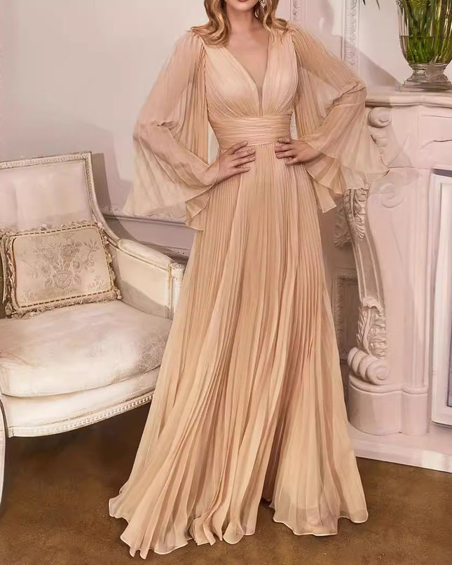 Women's Plus Size V-neck Dress Banquet