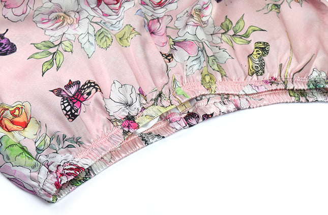 Silk Print Suit Plus Size European And American Homewear