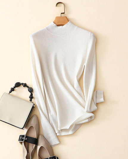 Women's classic half high collar commuting fit