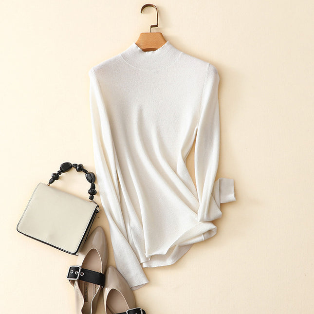 Women's classic half high collar commuting fit