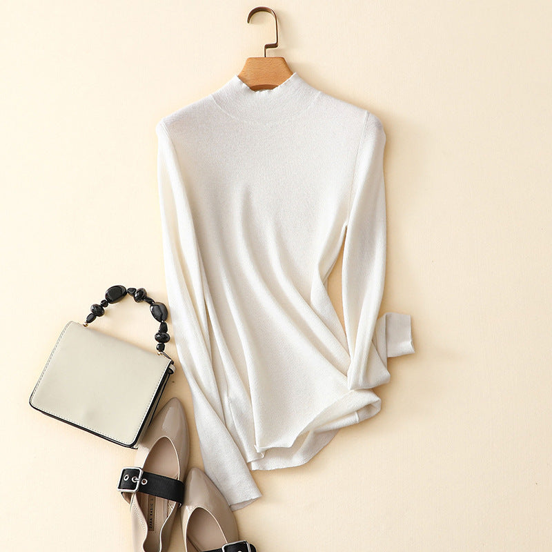 Women's classic half high collar commuting fit