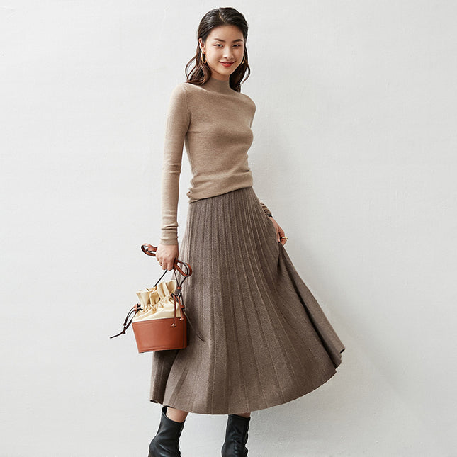 Women's classic half high collar commuting fit