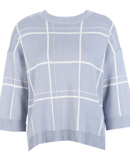 Loose small fragrance style pullover sweater