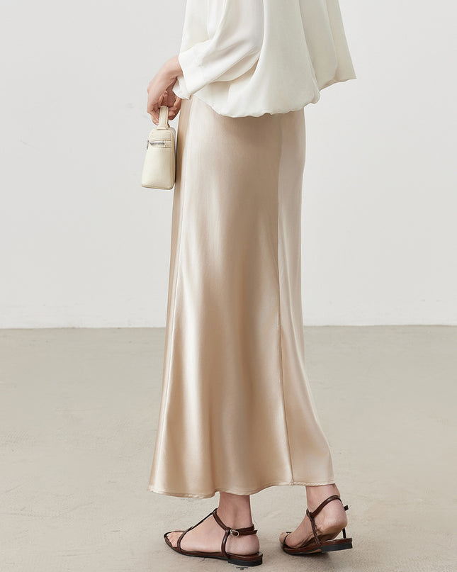 Women's Fashionable Silk High Waist Hip Skirt