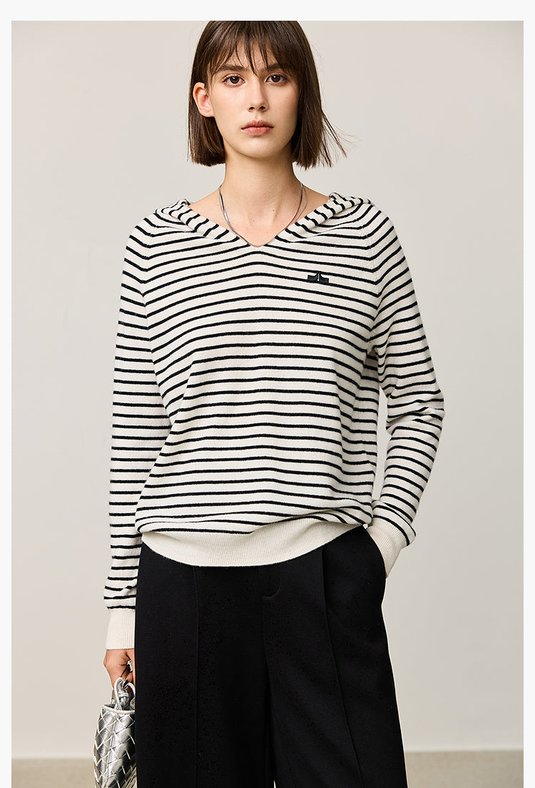 Casual Hooded Loose Commuter Sweater For Women