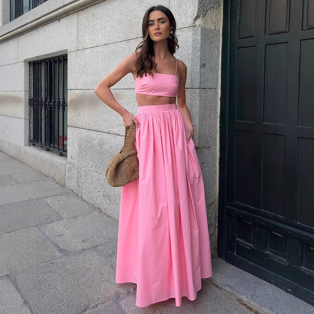 Cotton sexy Skirt Suit