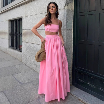 Cotton sexy Skirt Suit