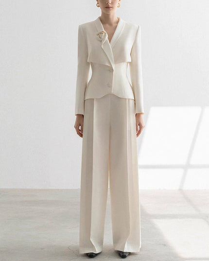 Apricot Business Temperament Small Suit Outfit