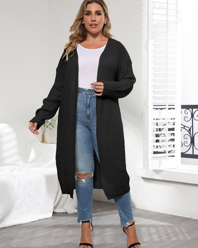 Women's Coat Simple Fashion European And American Style Plus Size Women's Sweater Cardigan