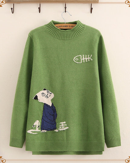 Autumn and winter thick knitted bottoming shirt