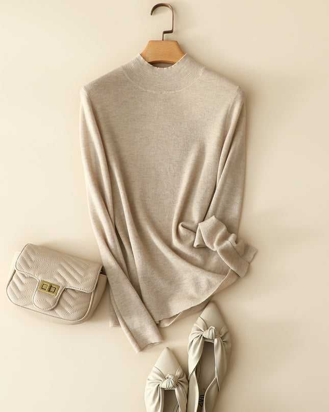 Women's classic half high collar commuting fit