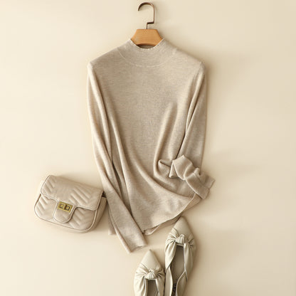 Women's classic half high collar commuting fit