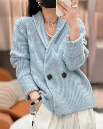 Women's Knitted Wool Cardigan Autumn And Winter Sweater