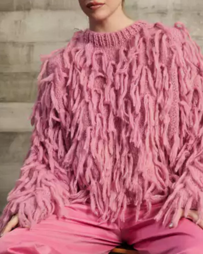 Loose-fitting Tassel Fashion Casual Top Sweater