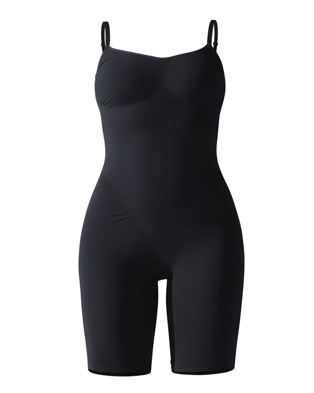 High Elastic Jumpsuit Shorts Sports Running Fitness