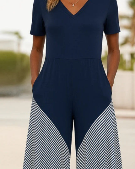 Digital Printing Plus Size Temperament Jumpsuit