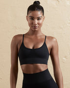 6606 Spaghetti Strap Bra Black