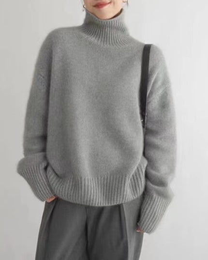 Women's Turtleneck Autumn And Winter Thickening Inner Wear Base Cashmere Sweater Sweater