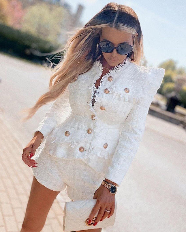 Tweed Jacket Jacket Shorts Suit Two-piece Suit