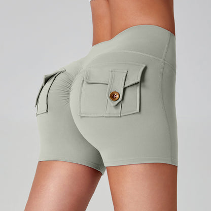 Naked Women Feeling High Elastic Running Quick-drying Pants