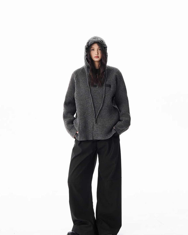 Loose Hooded Sweatshirt Coat Women's Sweater