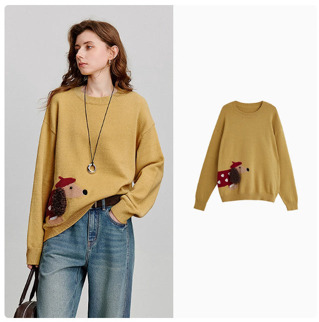 Christmas Sausage Dog Fairy Tale Style Sweater