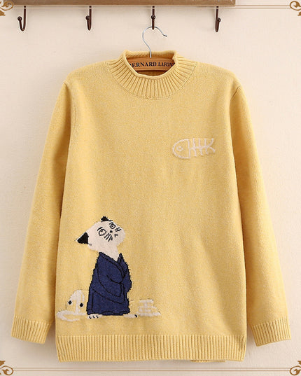 Autumn and winter thick knitted bottoming shirt