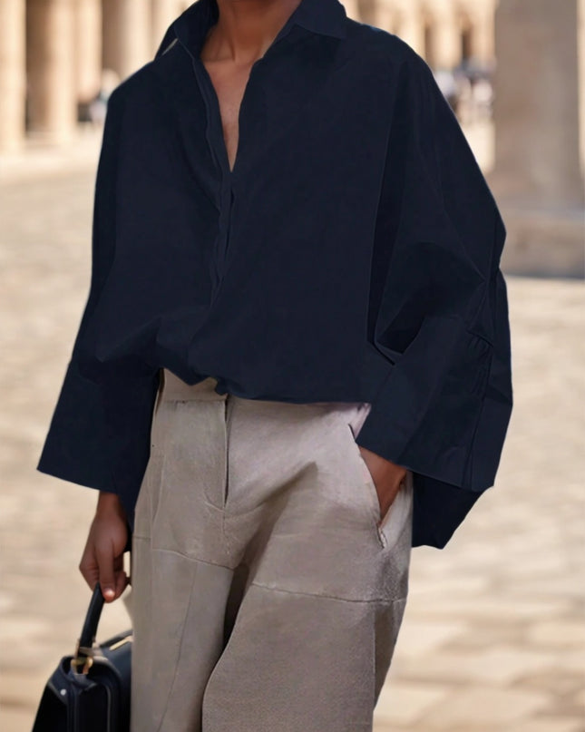 Women's French Solid Color Long Sleeve